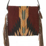 Shadow Wool & Leather Fringe Bag