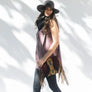 Shadow Wool & Leather Fringe Bag