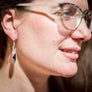 Elena Earrings - Lilac + Onyx