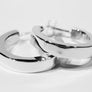 Thick Sterling Silver Hoops